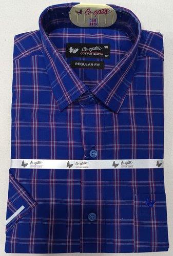 PL COTTON STRIPE CHECK SHIRTS 38 HS